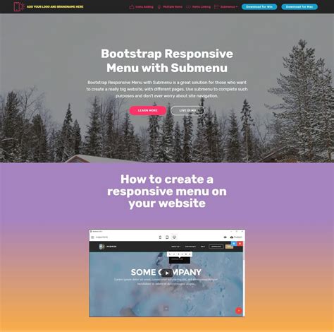 bootstrap mega menu|bootstrap menu template.